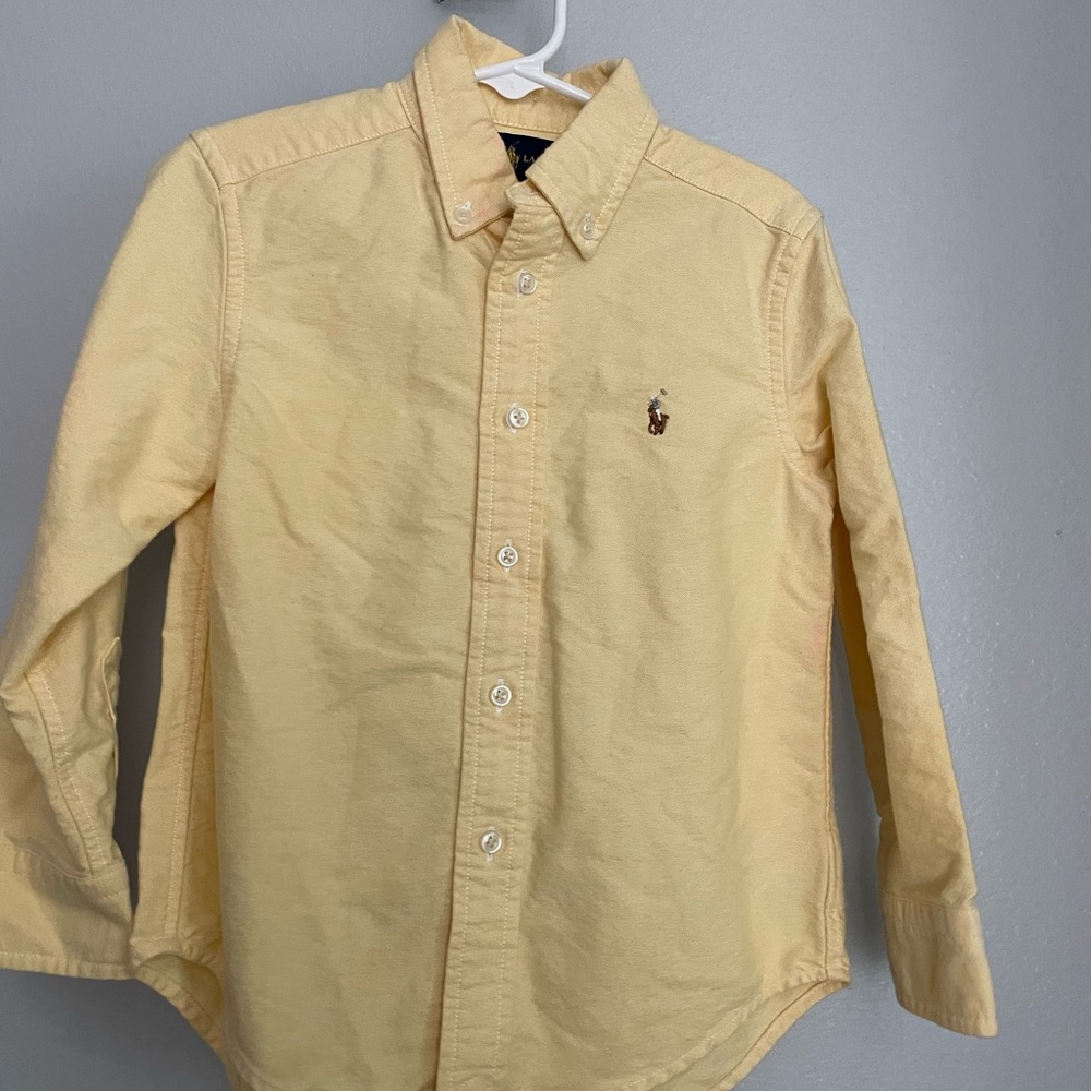 4T Yellow Polo Button Down
